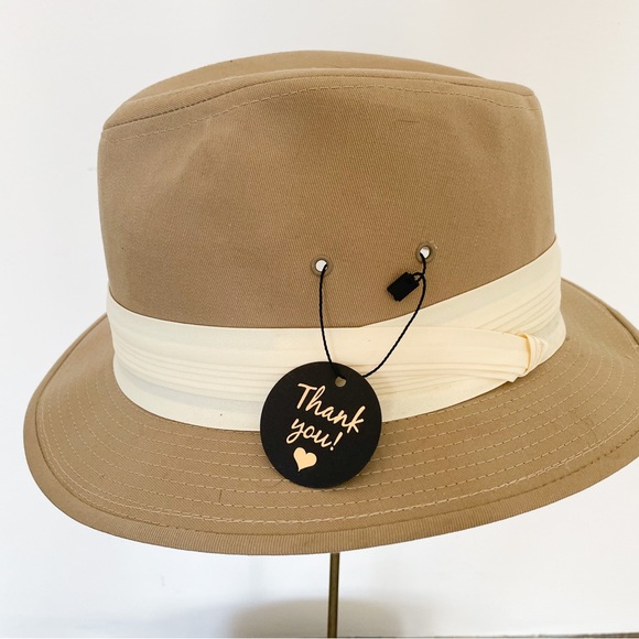 Blair Other - Vintage khaki fedora hat USA Blair summer Men’s XL